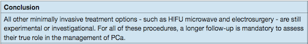HIFU - opinia EAU na temat skuteczności